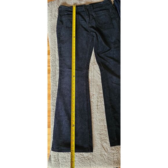 Pilcro Corduroy  Pants, The Icon, Blue, Flare, Womens Sz 30 New - Picture 6 of 14